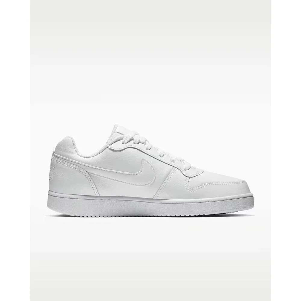 Nike Ebernon Low AQ1779-100 Sneakers Women's US 5 W White Leather Shoes HTAT1489